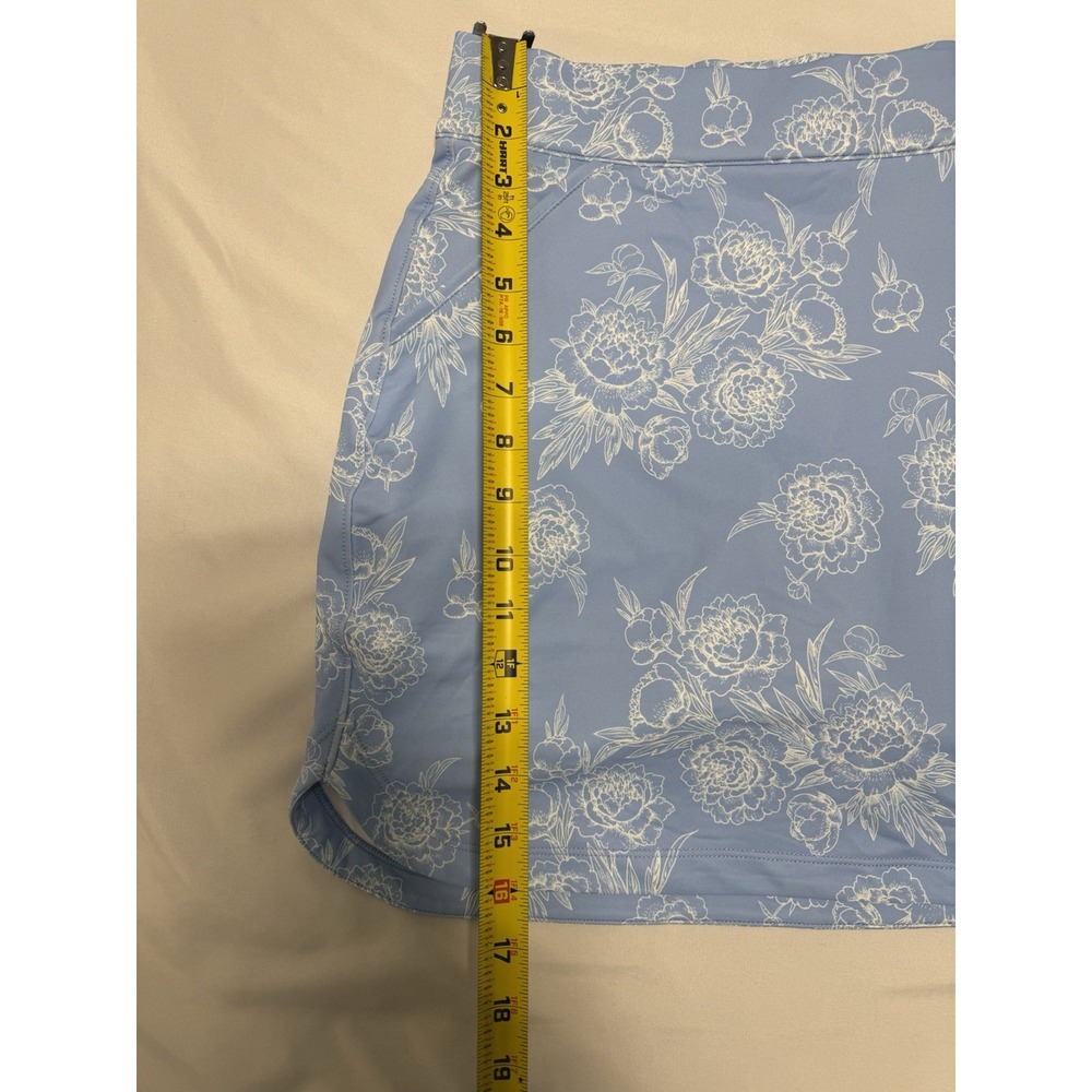 Peter Millar Women Size XS Floral Pattern Blue Golf UPS 50+ Skort MSRP $109 NWT - Picture 7 of 7